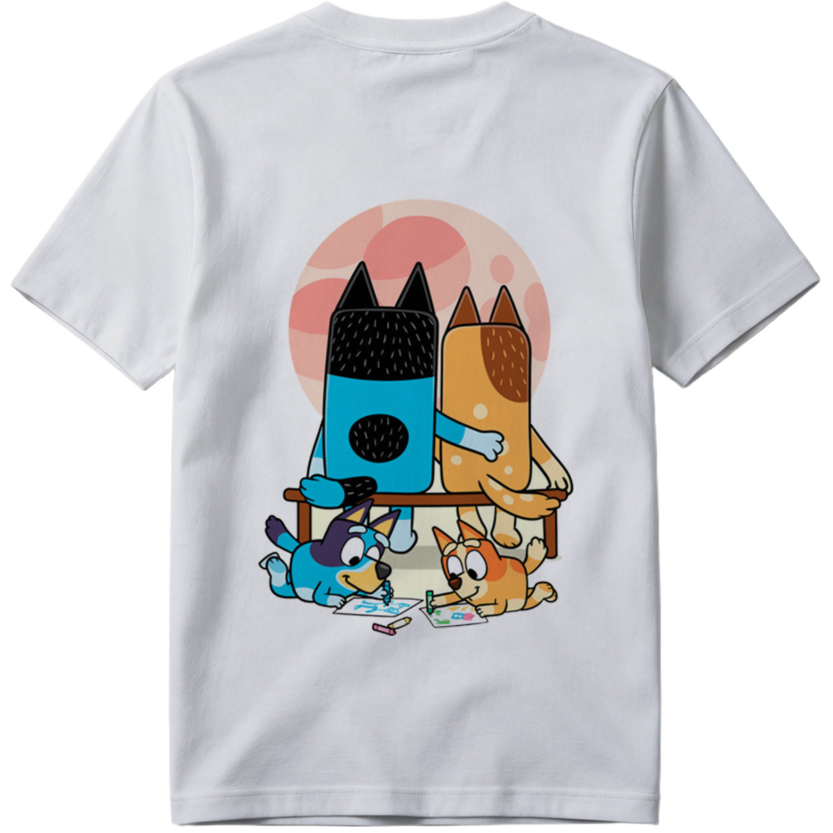 Bluey and Bingo Drawing with - Tee