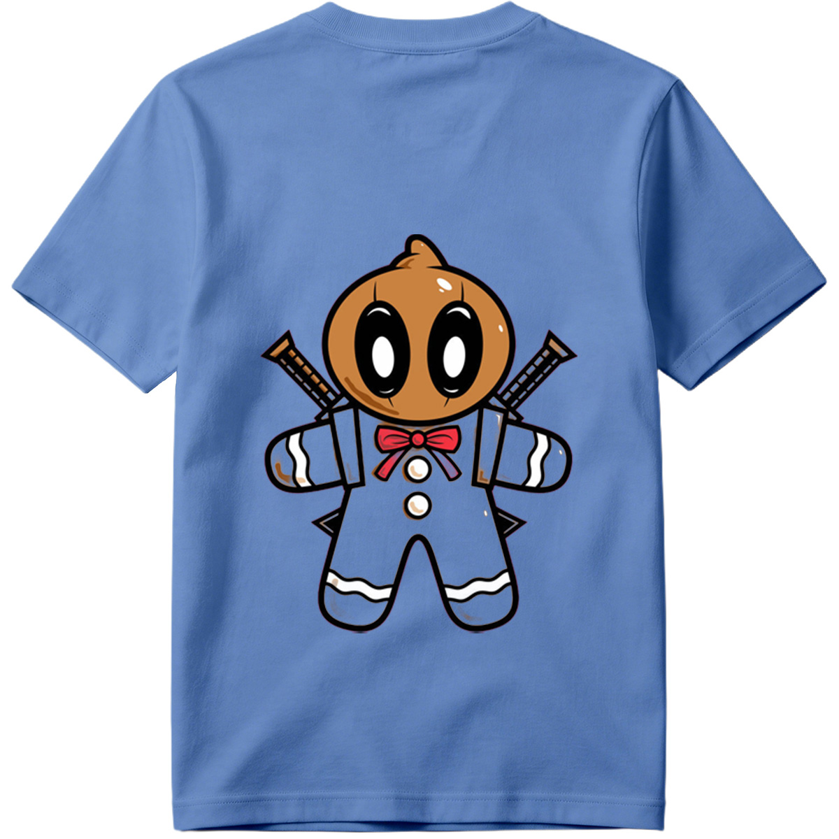 Gingerbread Ninja with Crossed Swords - Tee