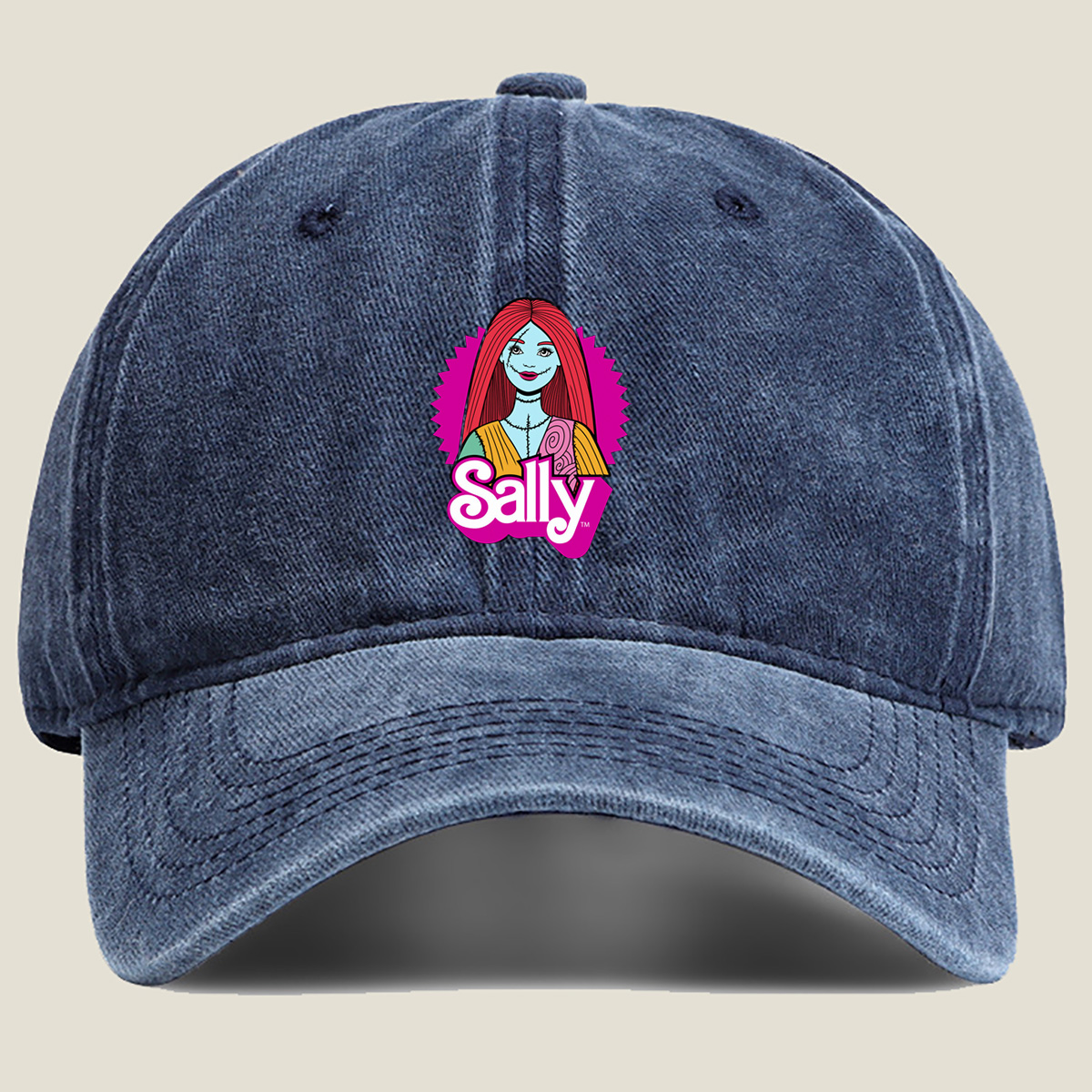 Sally from The Nightmare Before Christmas - Washed Denim - Baseball Cap