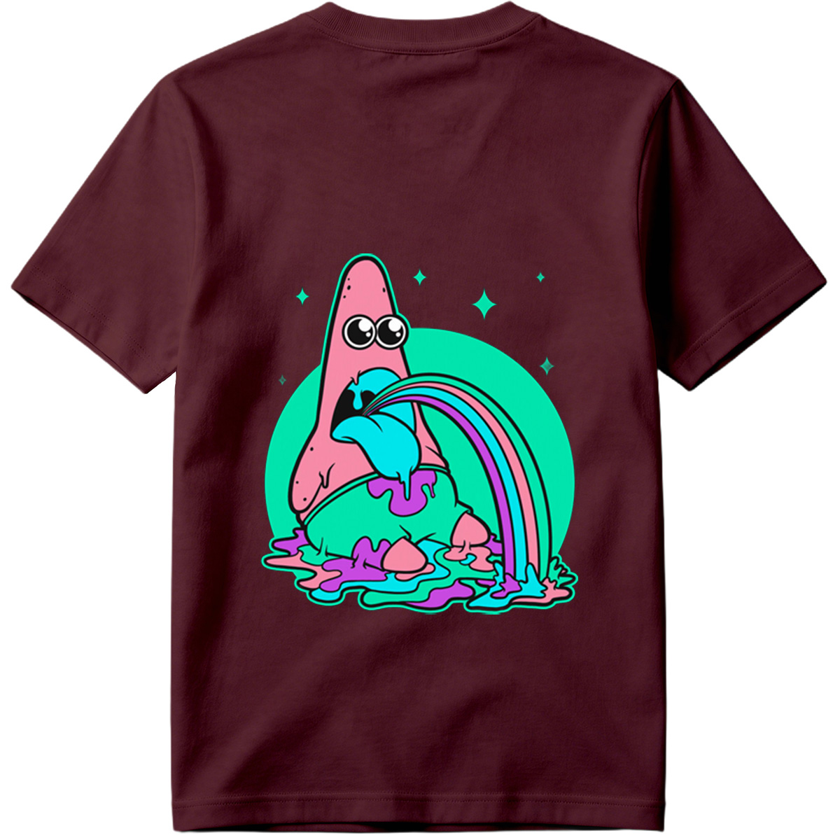 Patrick Star Rainbow Vomit - Tee