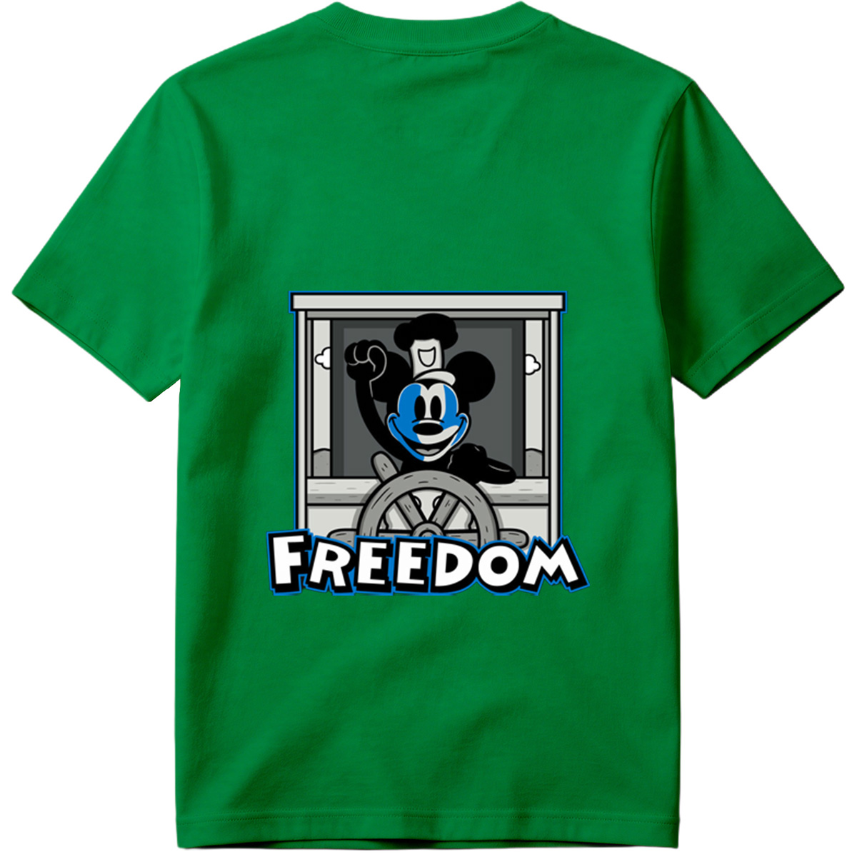 Mickey Mouse Freedom Steering Wheel Design - Tee