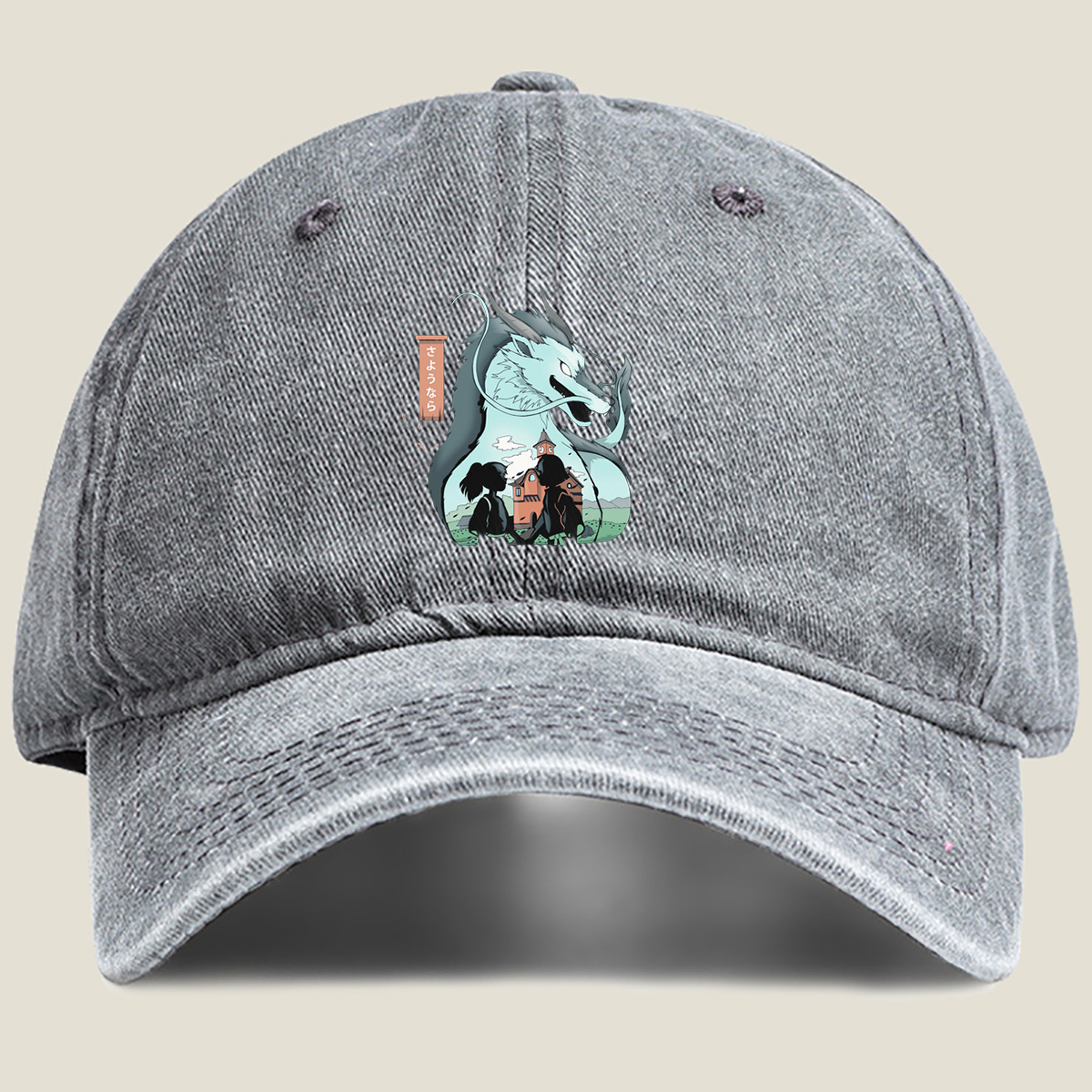 Spirited Away: Chihiro and Haku's Farewell - Washed Denim - Baseball Cap
