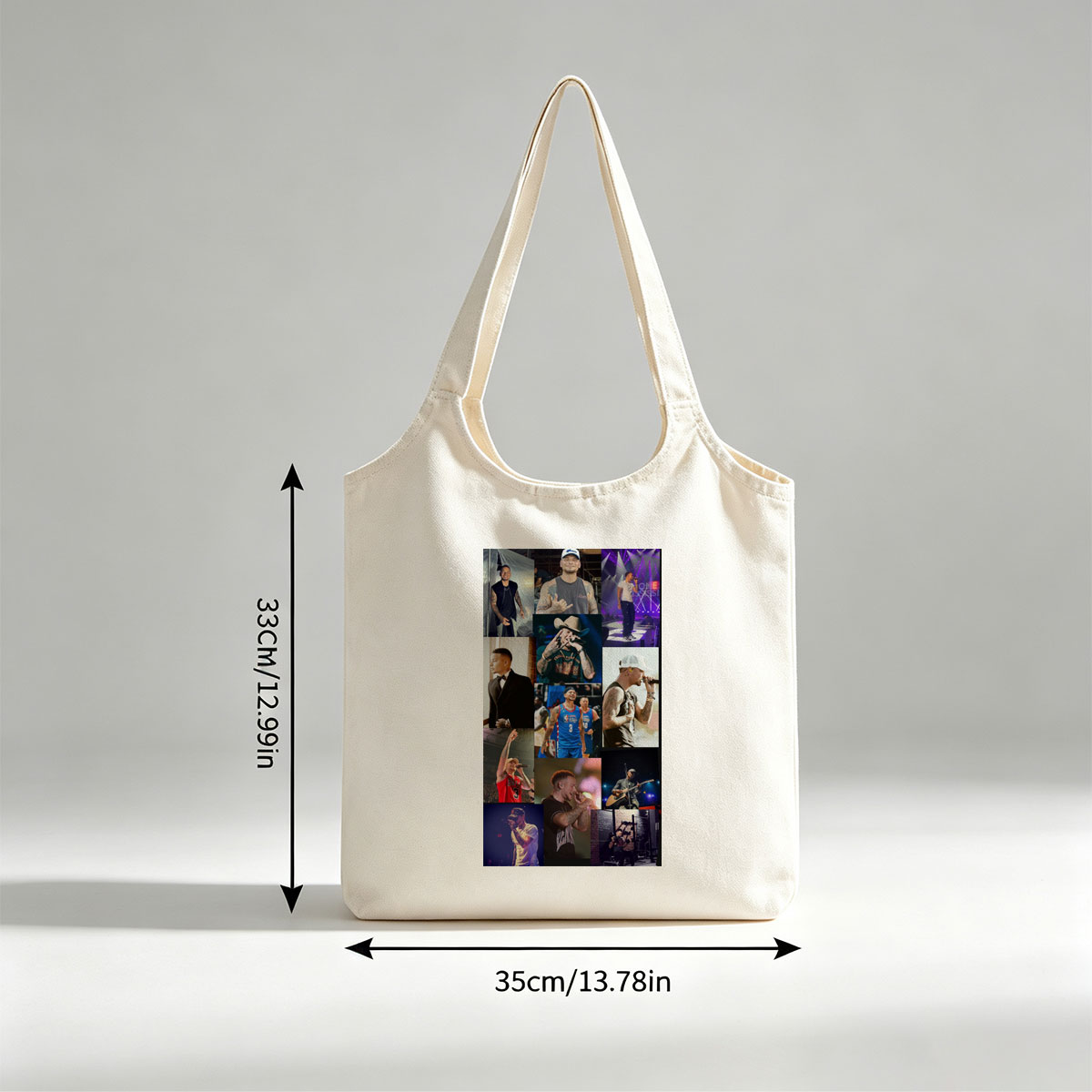 Chris Brown Live Performance and Lifestyle Moments Collage - Canvas shoulder bags/