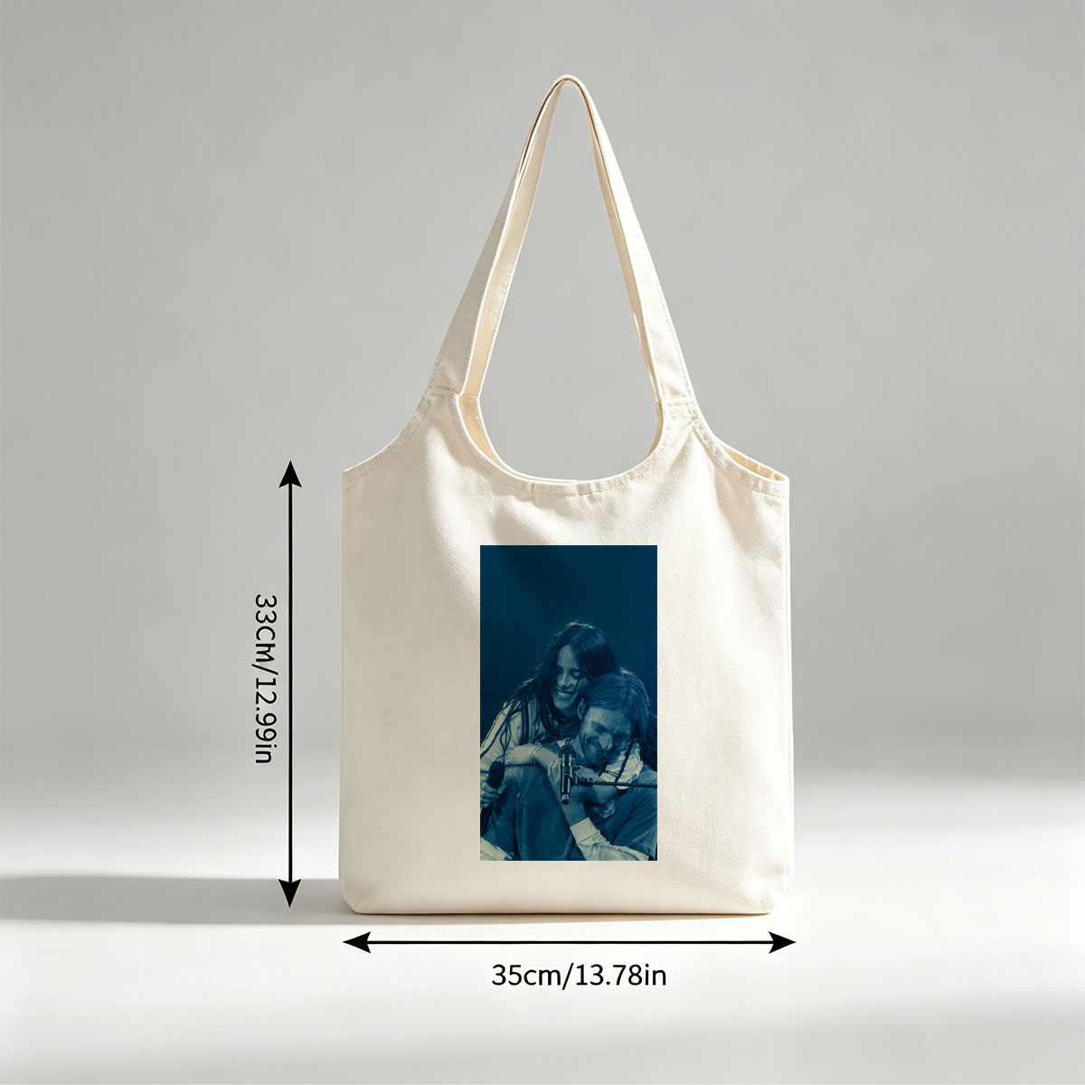 Lana Del Rey and Jack Antonoff on Stage Sharing a Joyful Moment During Live Performance - Canvas shoulder bags/
