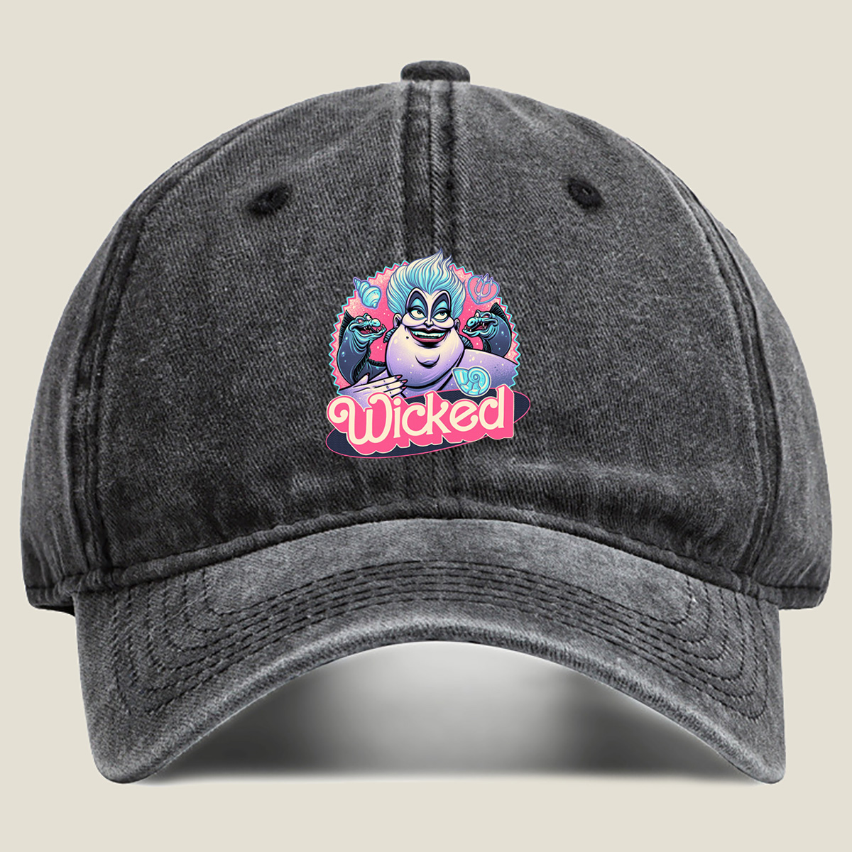 Wicked: Ursula and Flotsam & Jetsam - Washed Denim - Baseball Cap