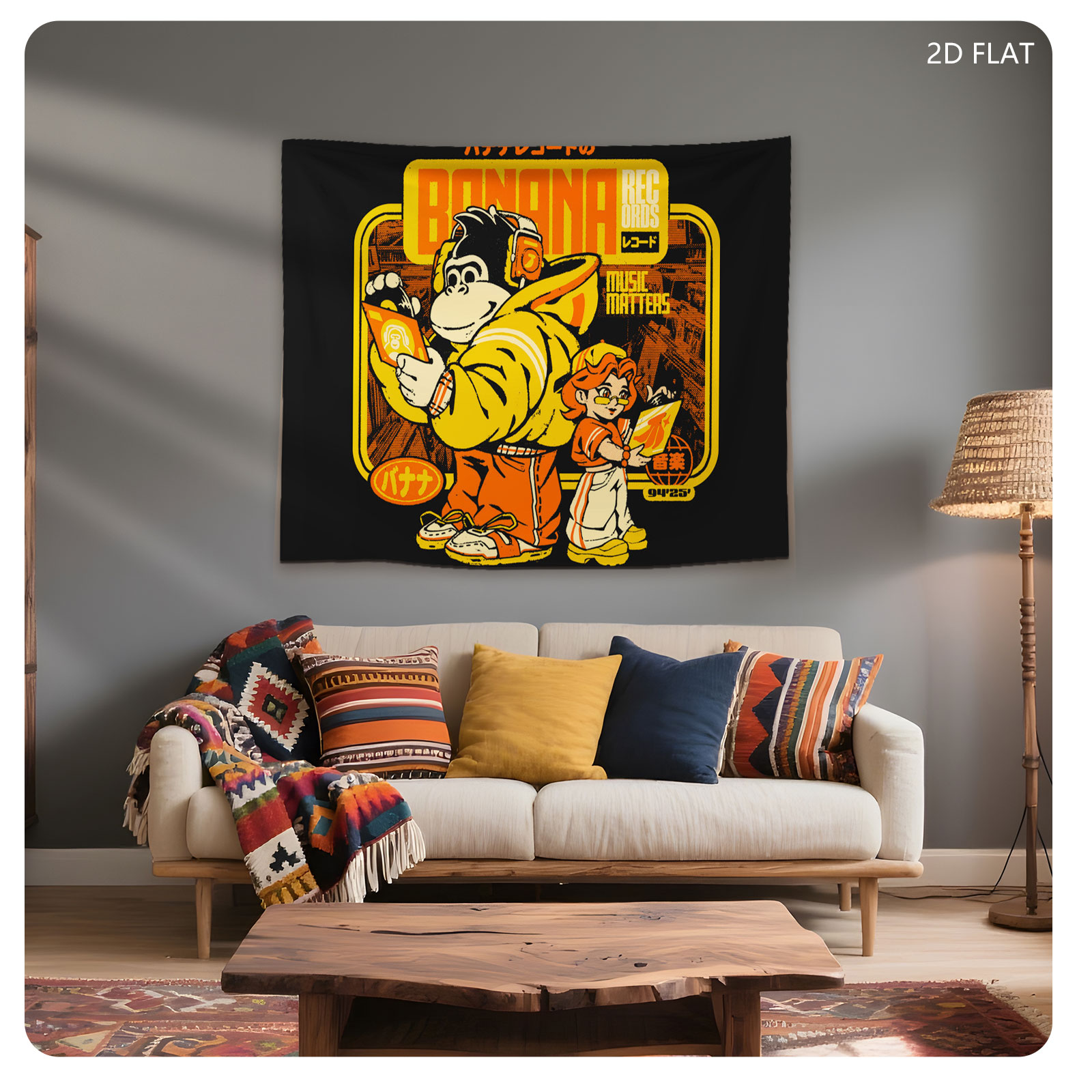 Banana Records: Donkey Kong & Diddy Kong Music Matters Artwork - Tapestry