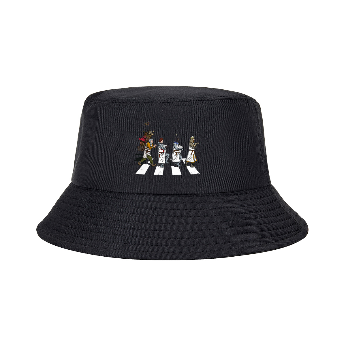 The Knights: Monty Python's Holy Grail Characters Crossing the Road - Fisherman's Hat