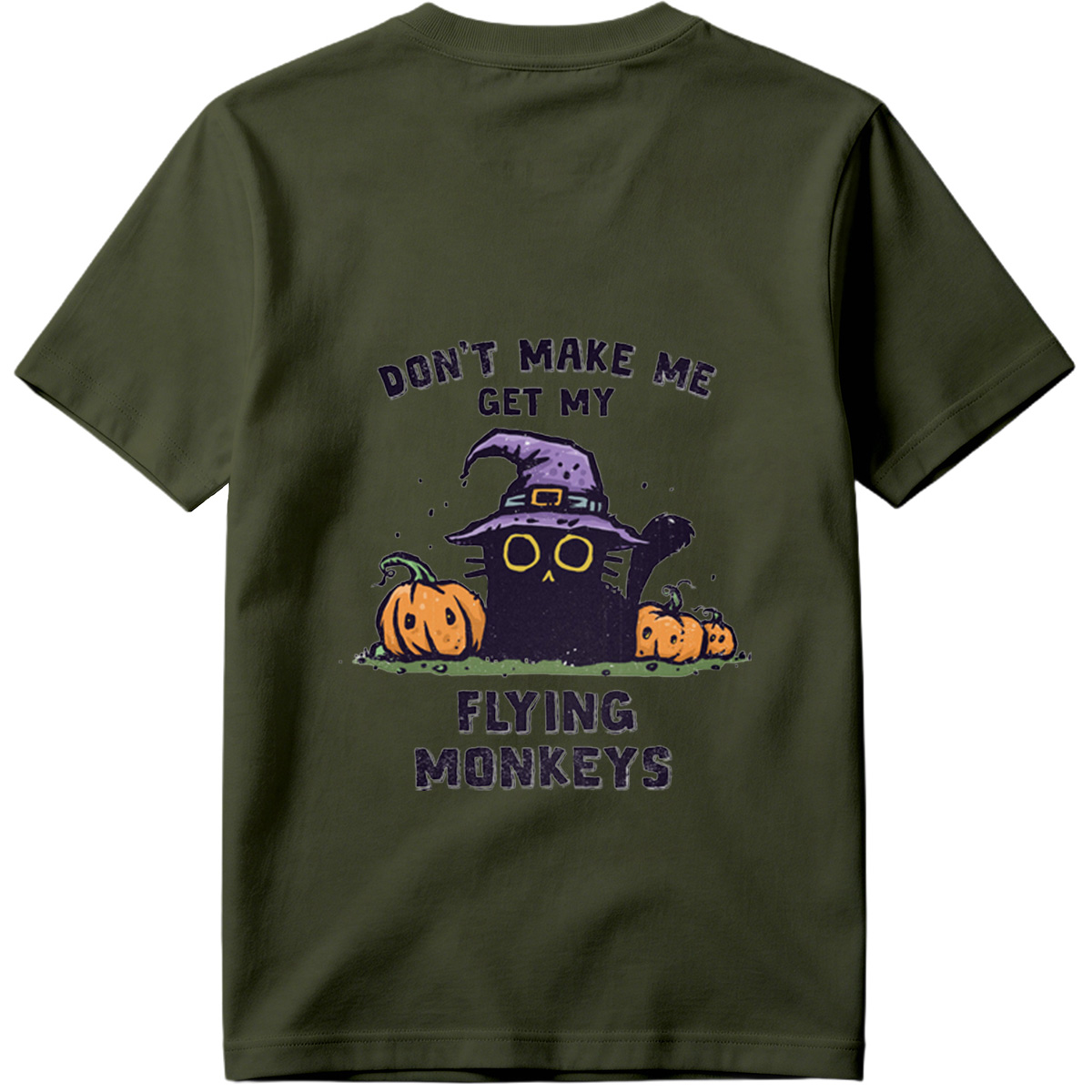 Wicked Witch and Flying Monkeys Halloween Design - Tee