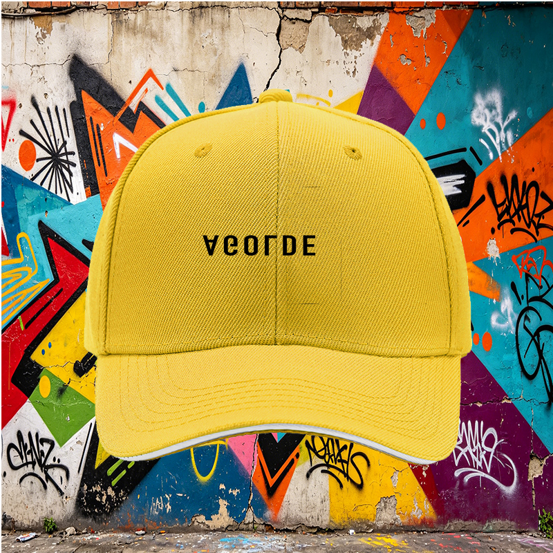 Unisex Classic Sandwich Hat with AGOLDE Logo Print - Stylish Cotton Baseball Cap for Outdoor Activities, Casual Wear, and Urban Fashion - Perfect for Adults Seeking Trendy Streetwear Accessories