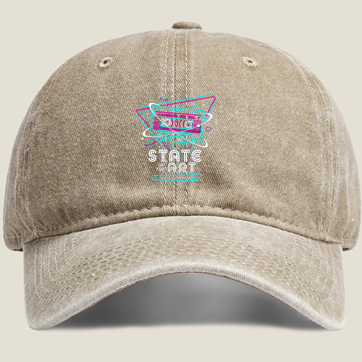 State of the Art Audio Cassette - Washed Denim - Baseball Cap