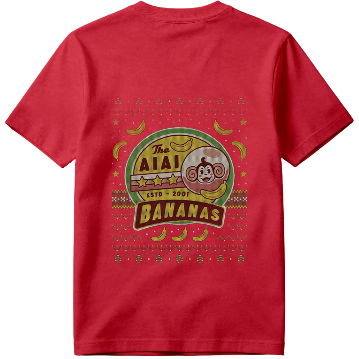 The AI Al Bananas - Monkey and Banana Holiday Design - Tee
