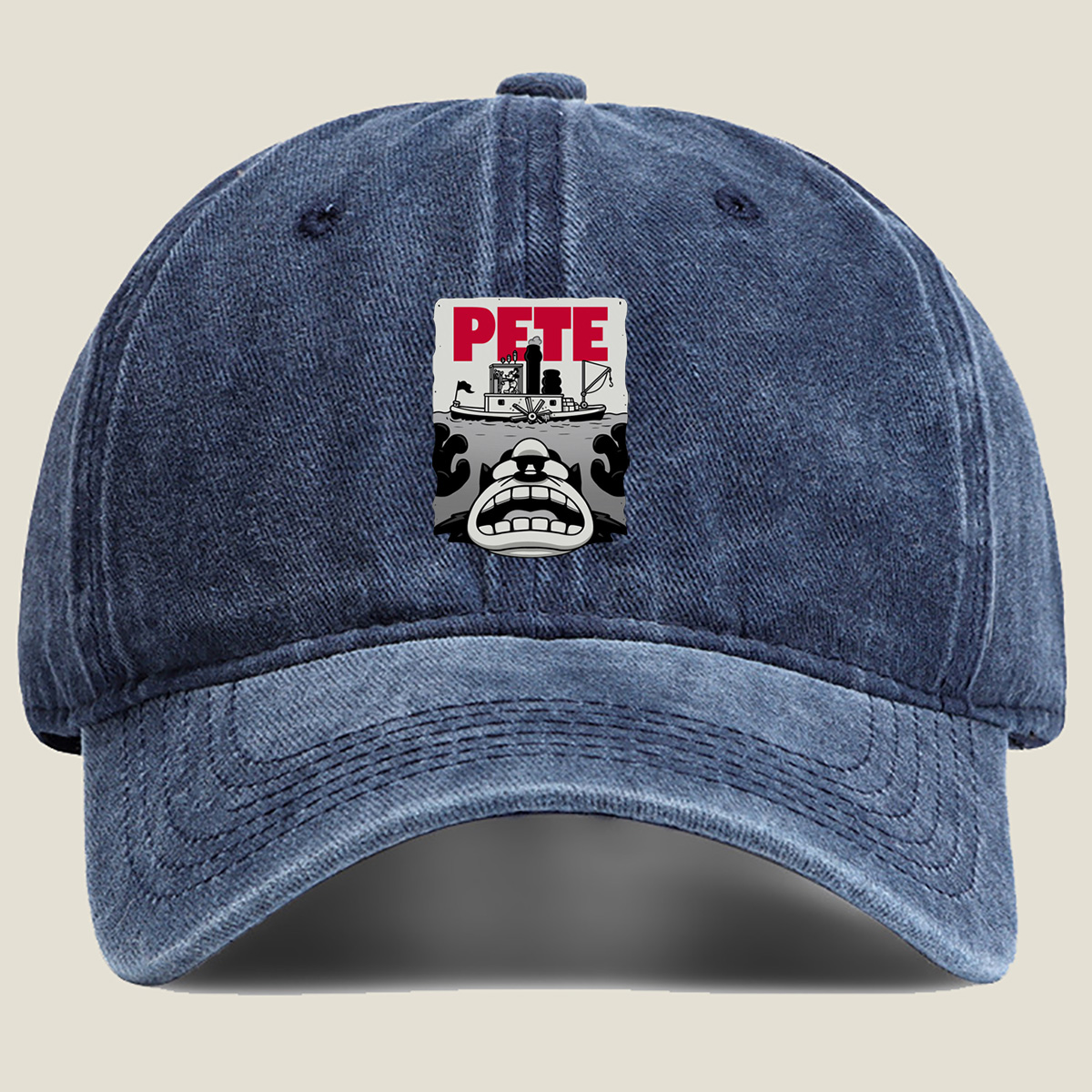 Pete the Cat and the Steamboat Adventure - Washed Denim - Baseball Cap