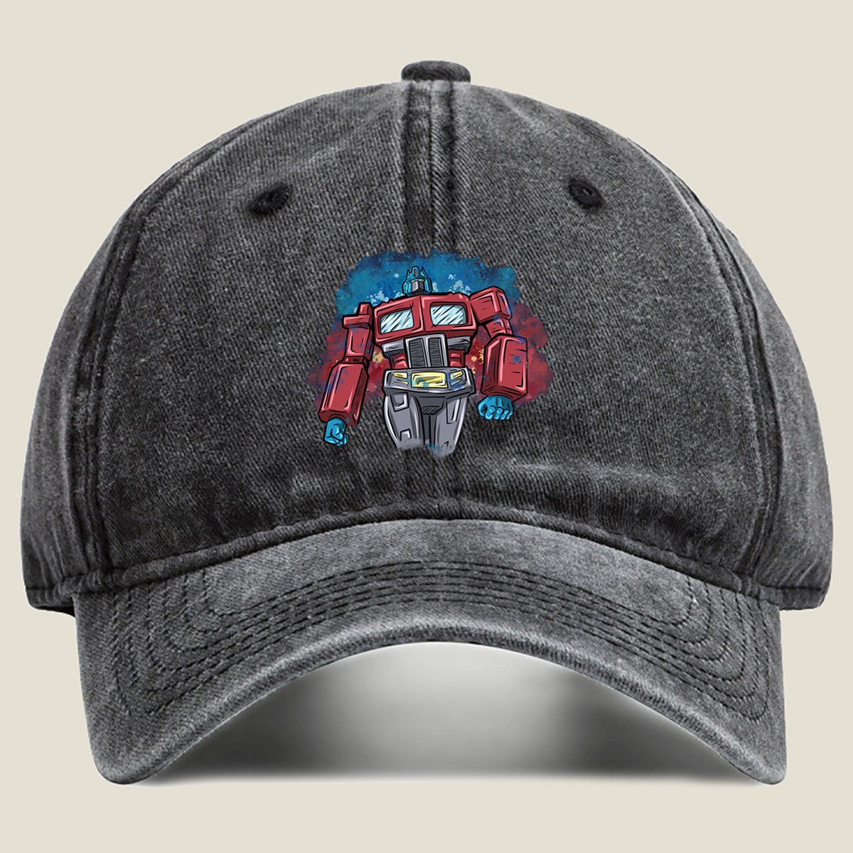 Transformers Optimus Prime - Washed Denim - Baseball Cap