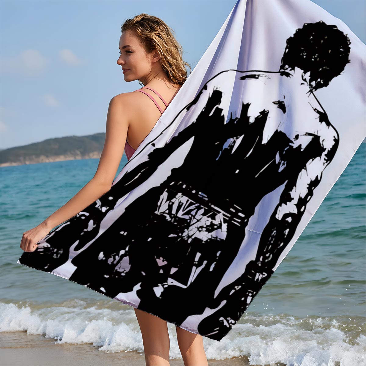 Raging Bull: A Martin Scorsese Picture - Jake LaMotta, Boxing Legend - Beach towels
