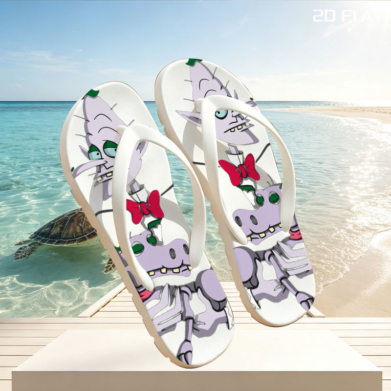 Squidward and Squidward's Pet in Formal Attire -  flip-flops