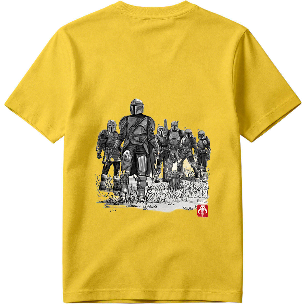 The Mandalorian and the Child with Clan of Mandalorians - Tee
