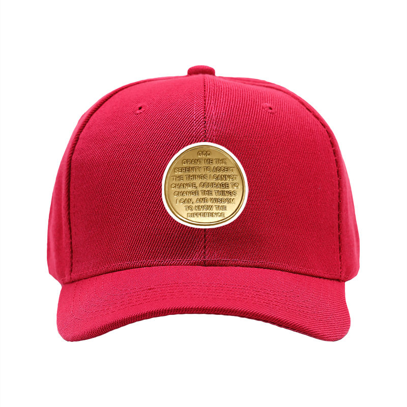 1pc New Baseball Cap with Serenity Prayer Text Print Unisex Adjustable Hat for Outdoor Activities and Daily Wear Suitable for Adults Seeking Inspiration and Calm Mindset