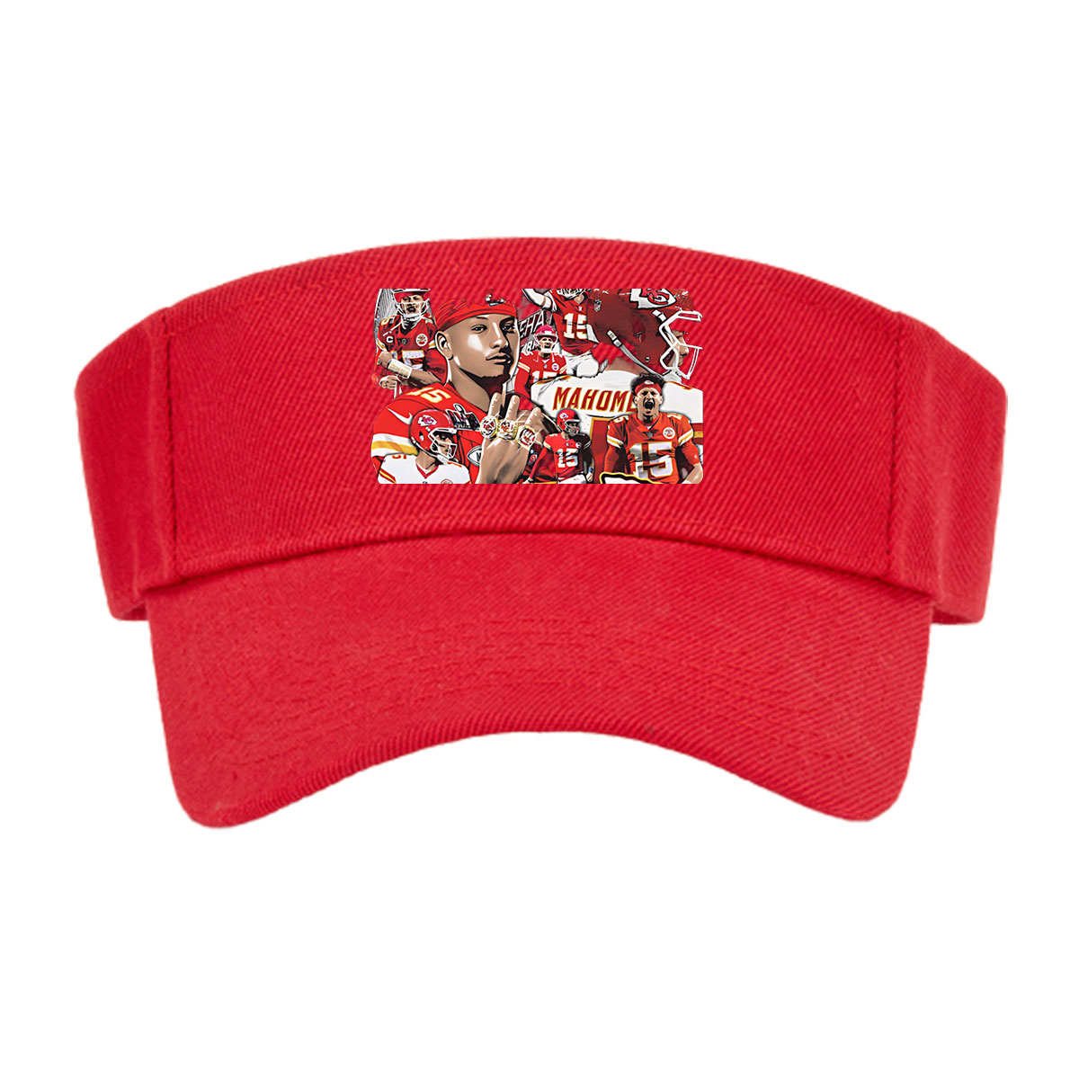Patrick Mahomes Kansas City Chiefs Football Star Collage -  Visor cap