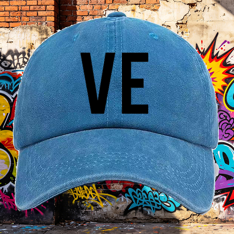 Men's Printed Washed Cap with 