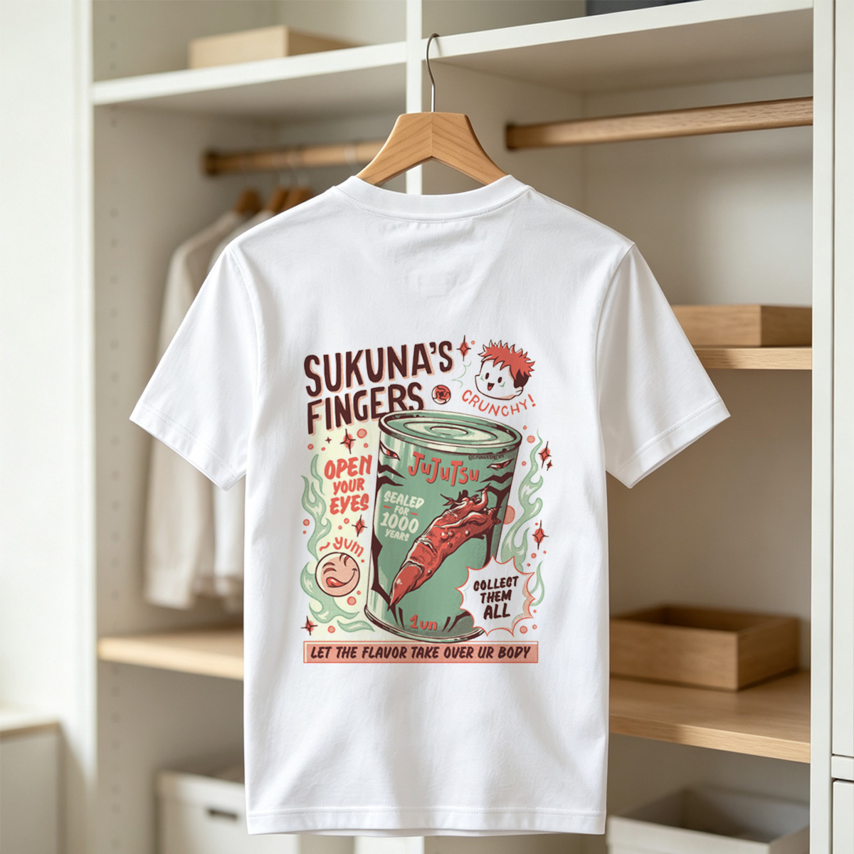 Sukuna's Fingers: Jujutsu Kaisen Crunchy Snack Ad - Tee