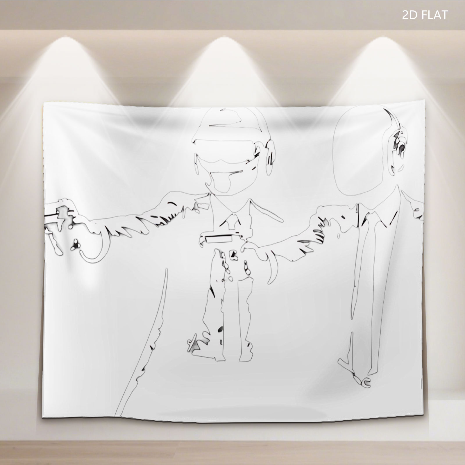 Hitman and Agent 47 in Action - Tapestry