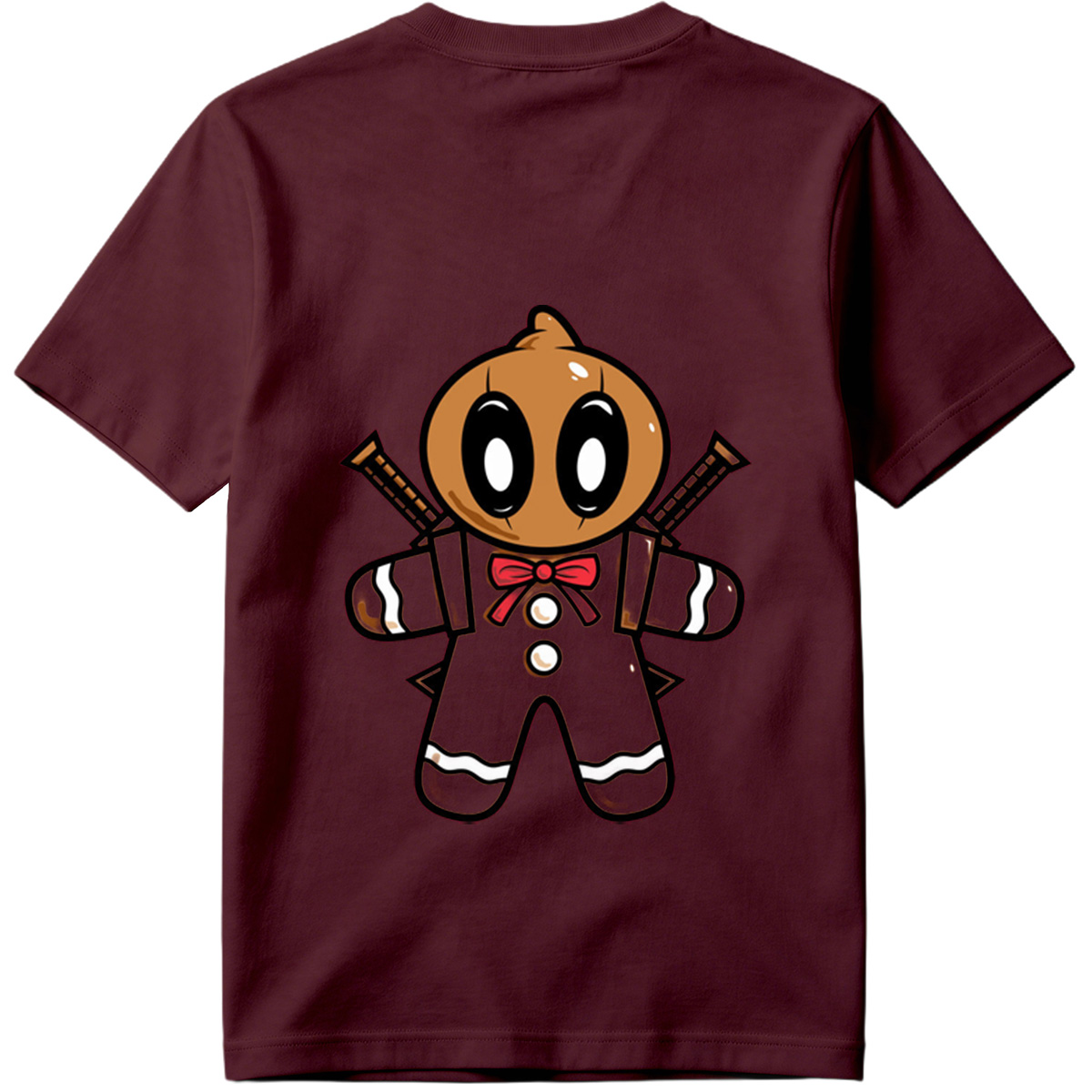 Gingerbread Ninja with Crossed Swords - Tee