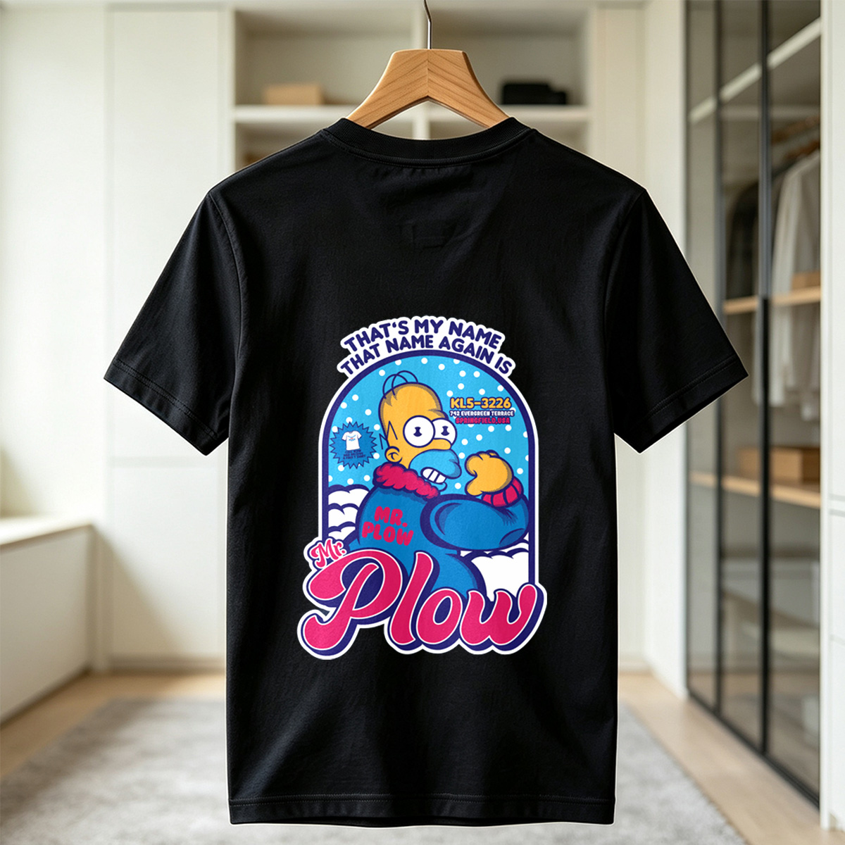Homer Simpson Mr. Plow Springfield USA - Tee