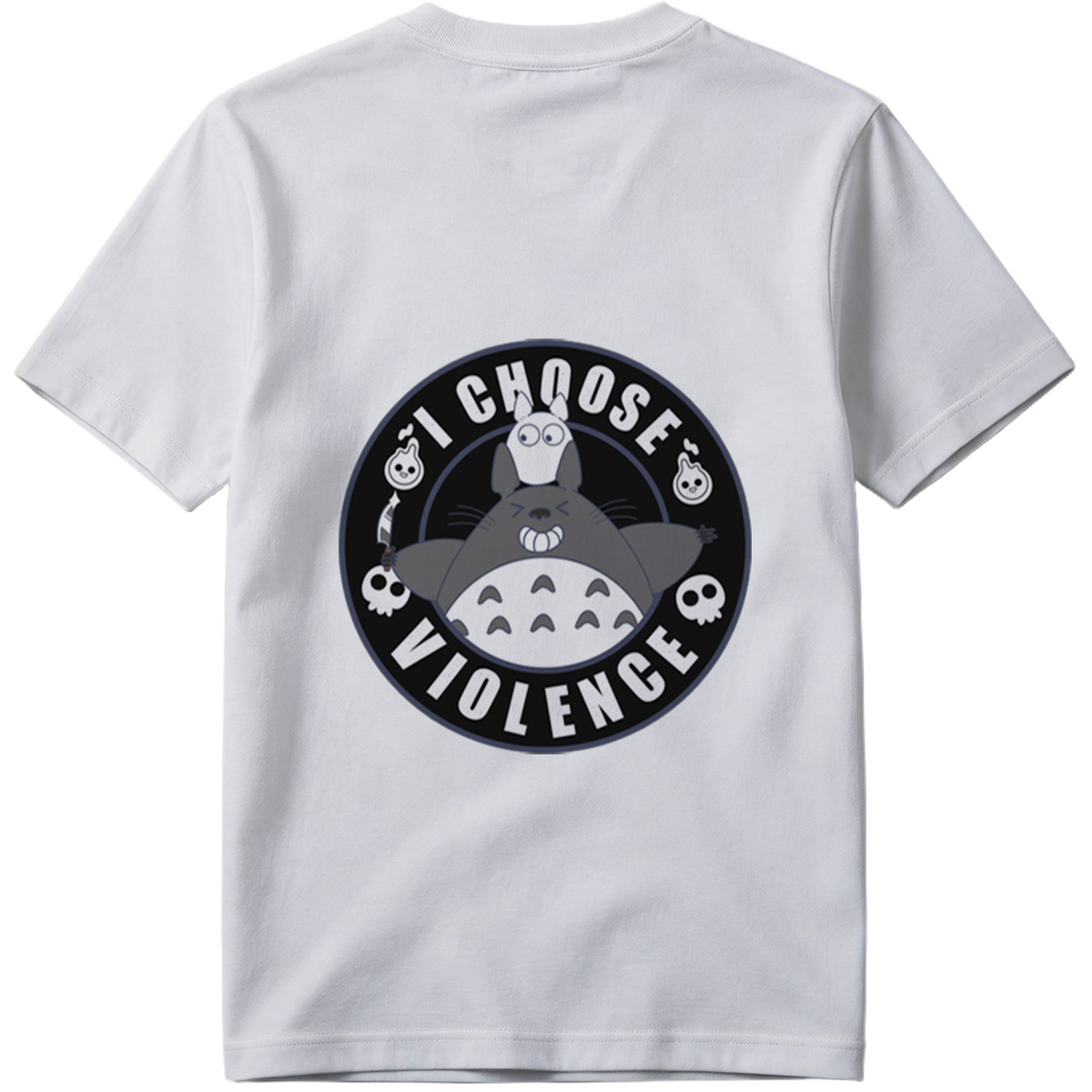Totoro and Little Totoro - I Choose Violence - Tee