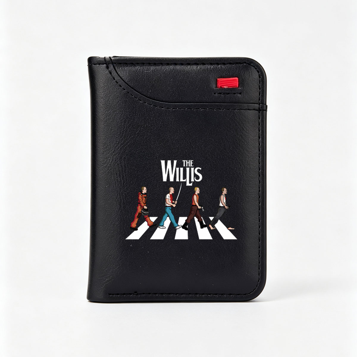 The Willis: A Parody of The Beatles' Abbey Road with Action Heroes - Vertical Style Wallet