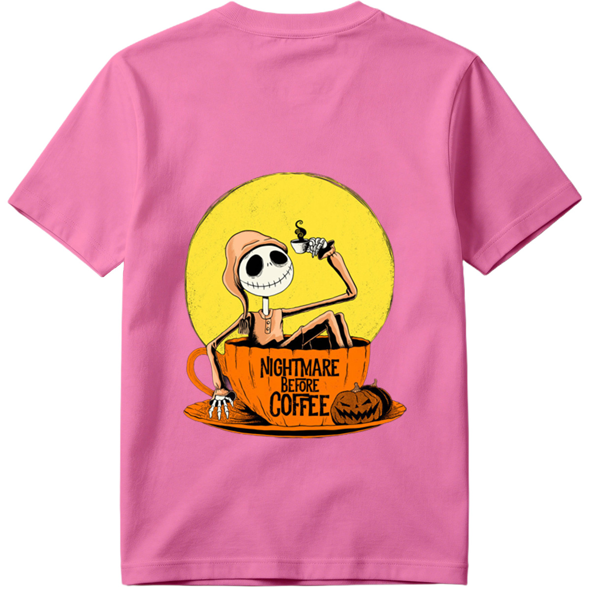 Jack Skellington in Coffee Cup - Nightmare Before Coffee - Tee