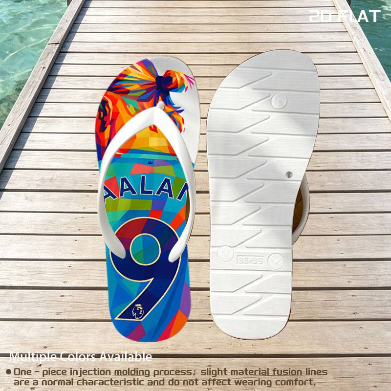 Haaland 9 - Manchester City Football Player -  flip-flops