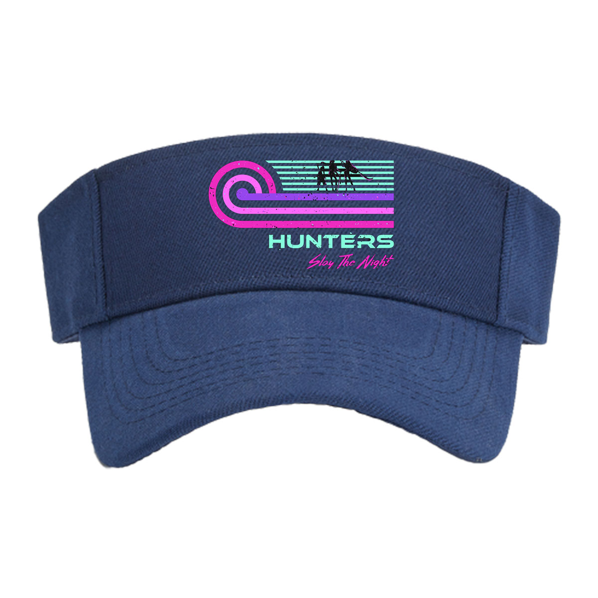 Hunters: Slay The Night - Silhouetted Figures in Neon Glow -  Visor cap