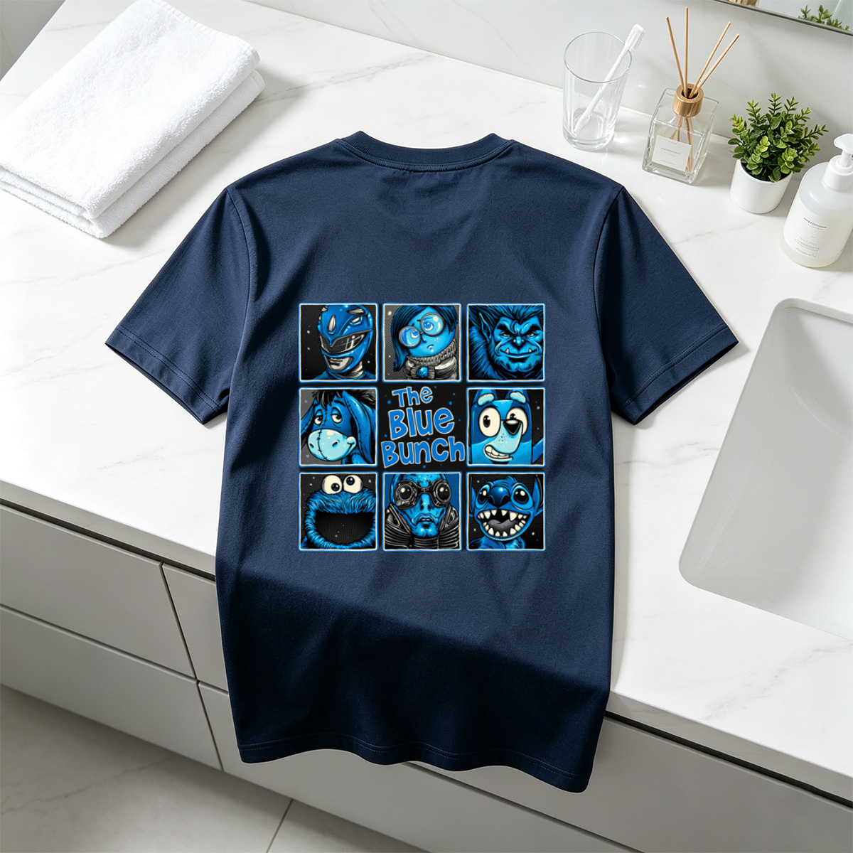 The Blue Bunch: A Collection of Blue Characters - Tee