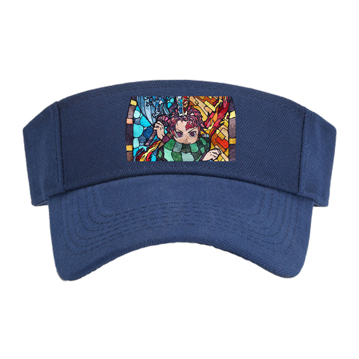 Demon Slayer Tanjiro Kamado Stained Glass Art -  Visor cap