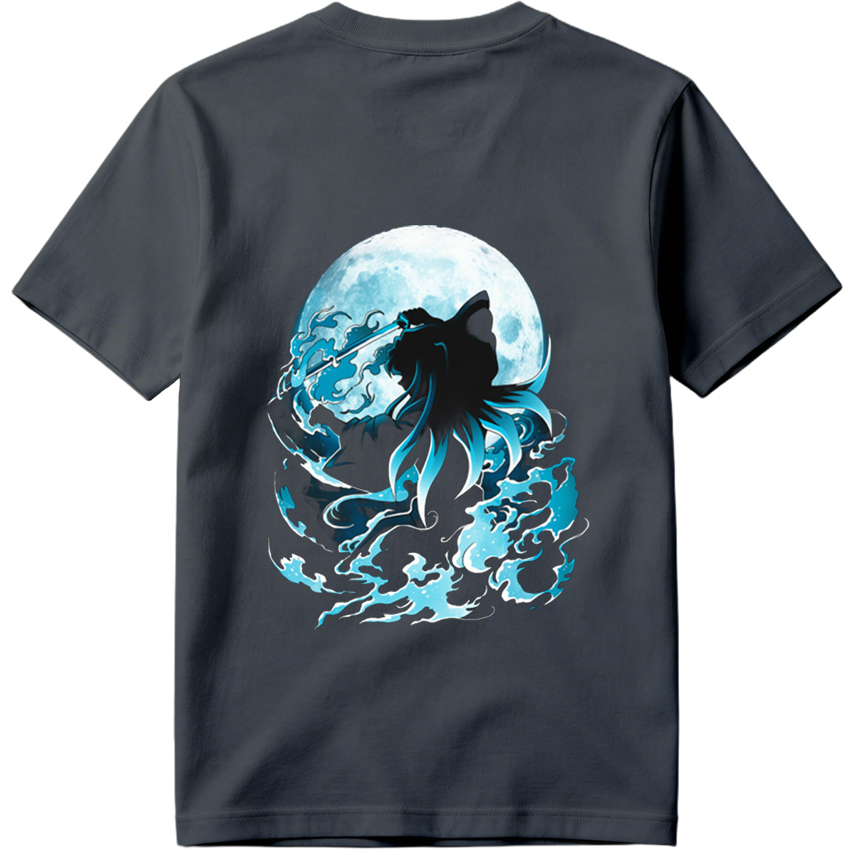 Samurai Warrior Under Full Moon - Tee