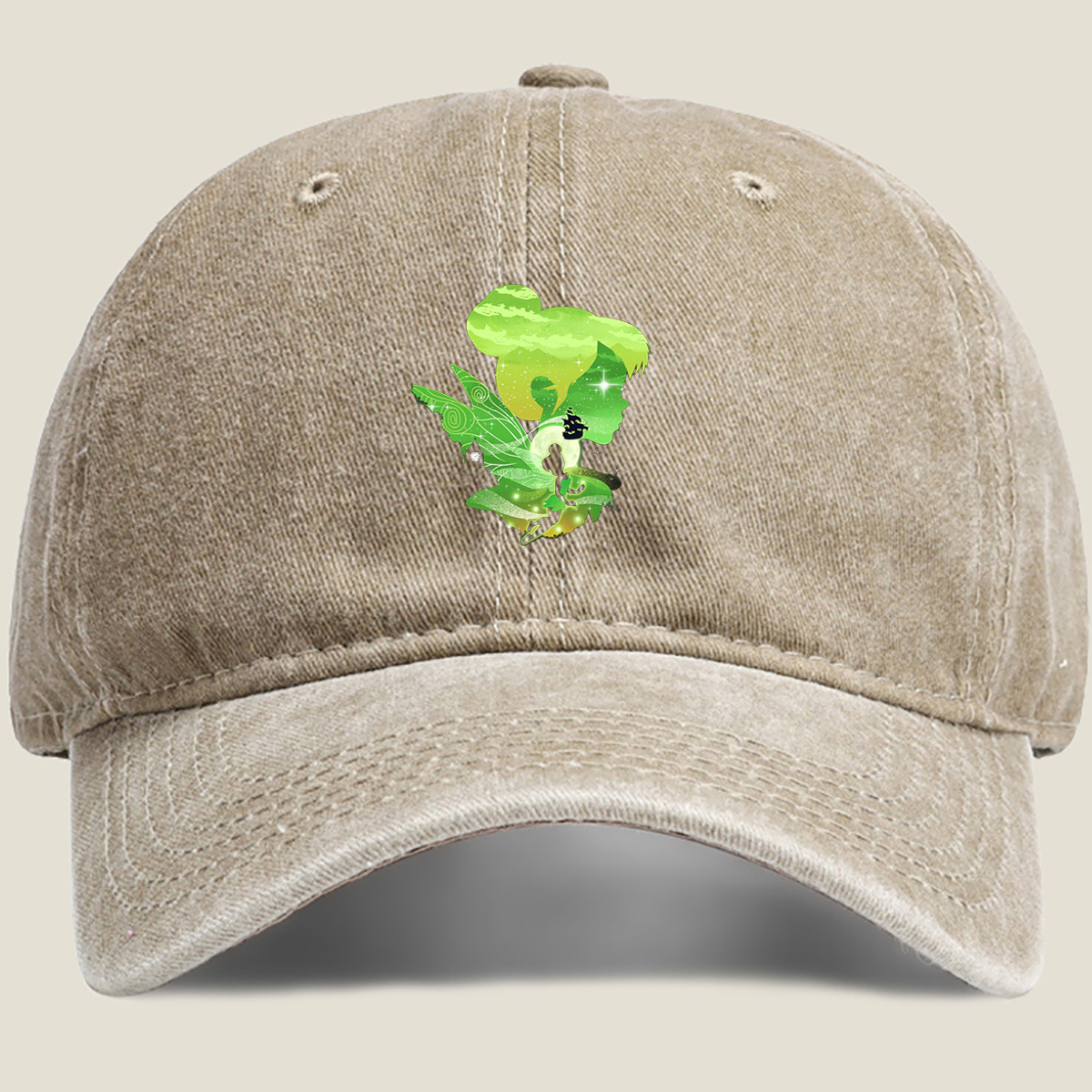 Peter Pan and Tinker Bell in Neverland - Washed Denim - Baseball Cap