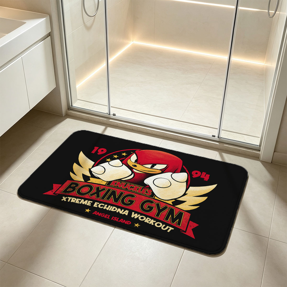 Knuckles Boxing Gym: Xtreme Echidna Workout, Angel Island - Flannel floor mat