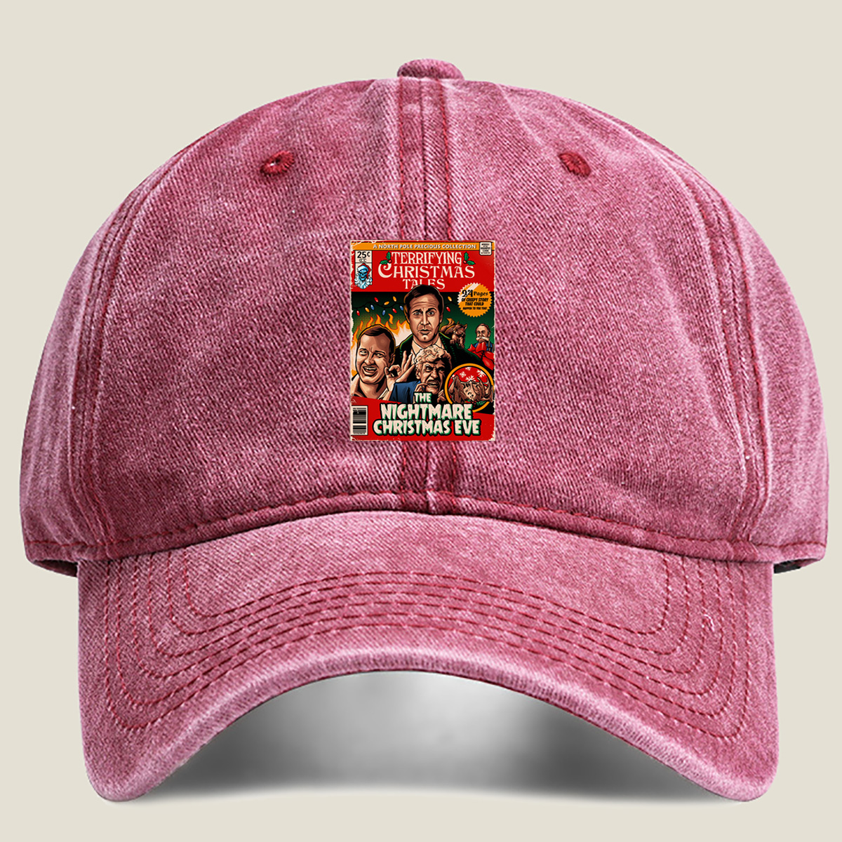 Terrifying Christmas Tales: The Nightmare Christmas Eve - Washed Denim - Baseball Cap
