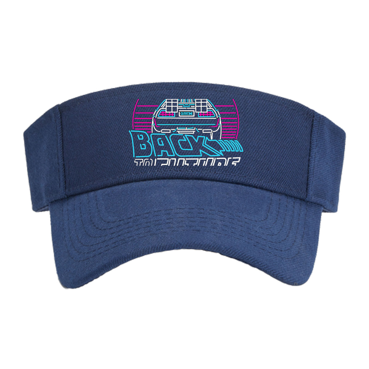 Back to the Future 1985 - Marty McFly, Doc Brown, DeLorean Time Machine -  Visor cap
