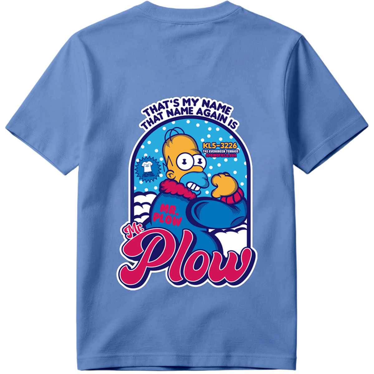 Homer Simpson Mr. Plow Springfield USA - Tee