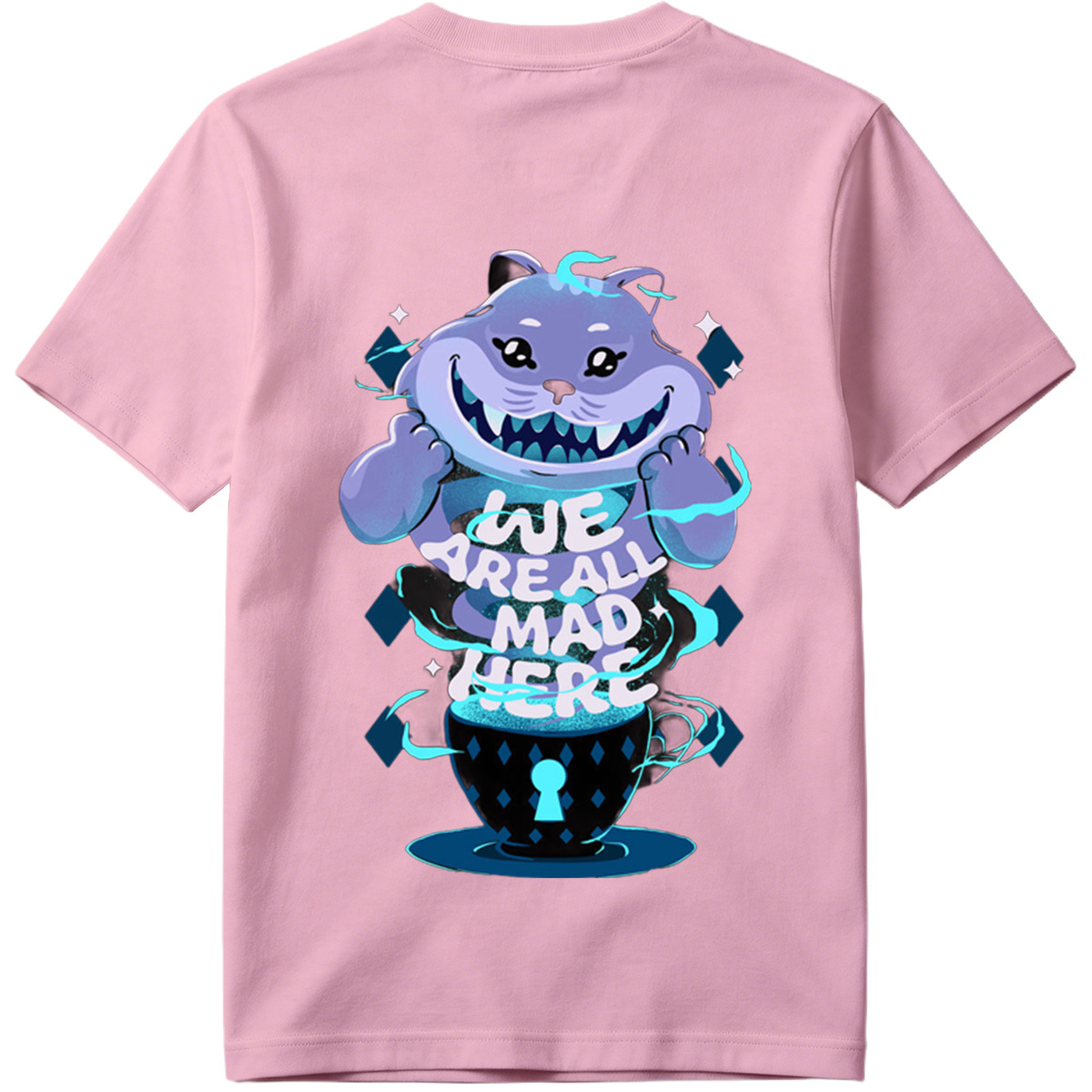 Alice in Wonderland: Cheshire Cat in Tea Cup - Tee
