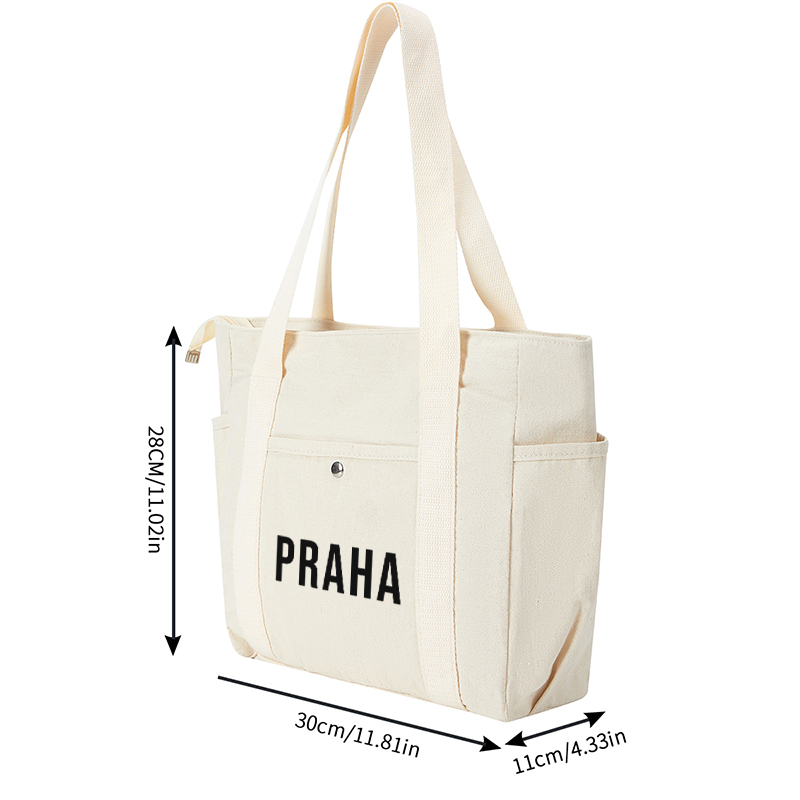 Multi Pocket Bag Beige with 