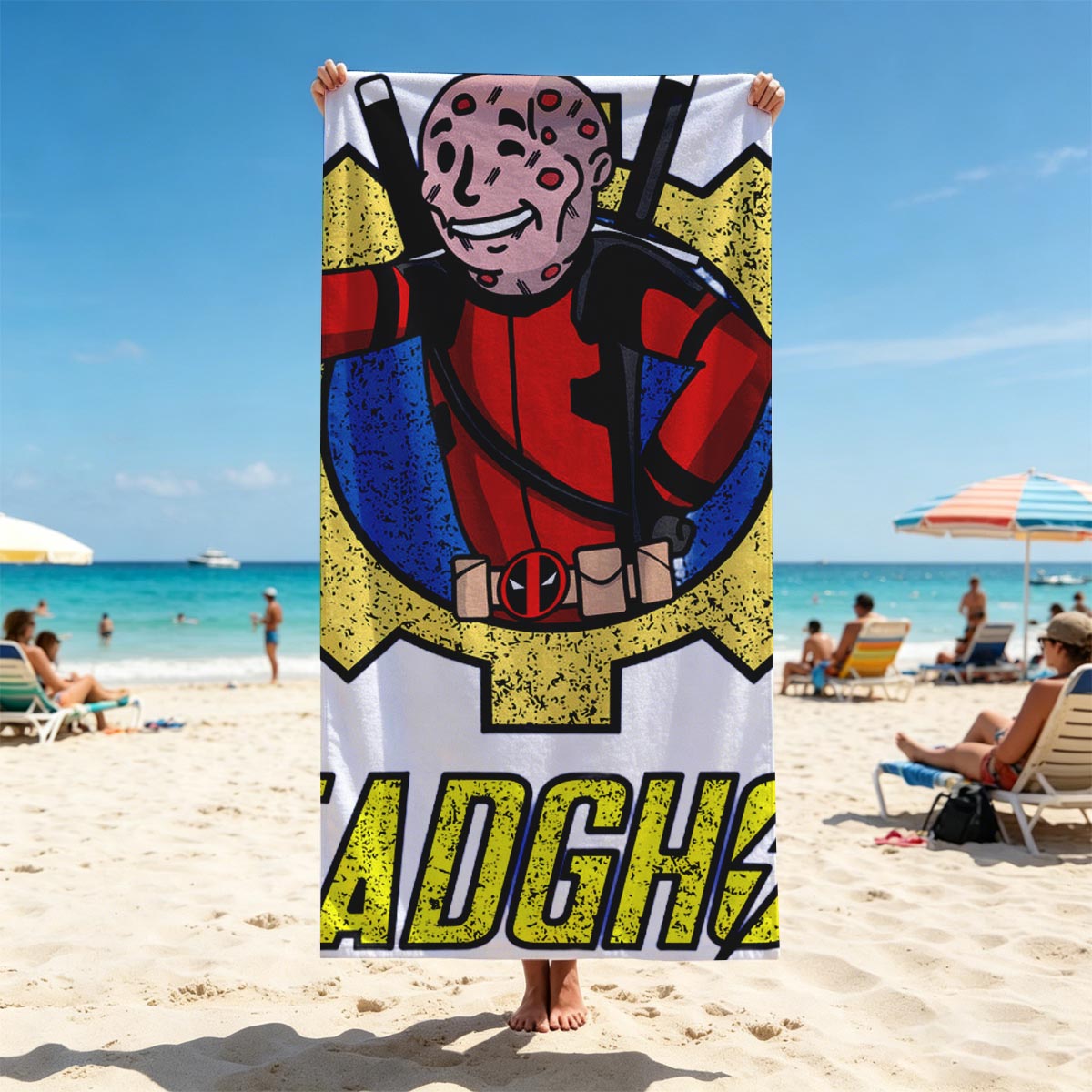 Deadpool: Merc with a Mouth in Action - Beach towels