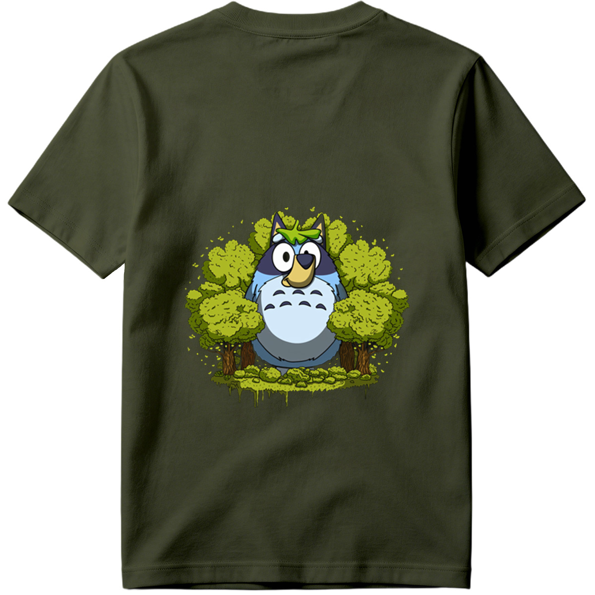 Totoro and Bluey in the Forest - Tee