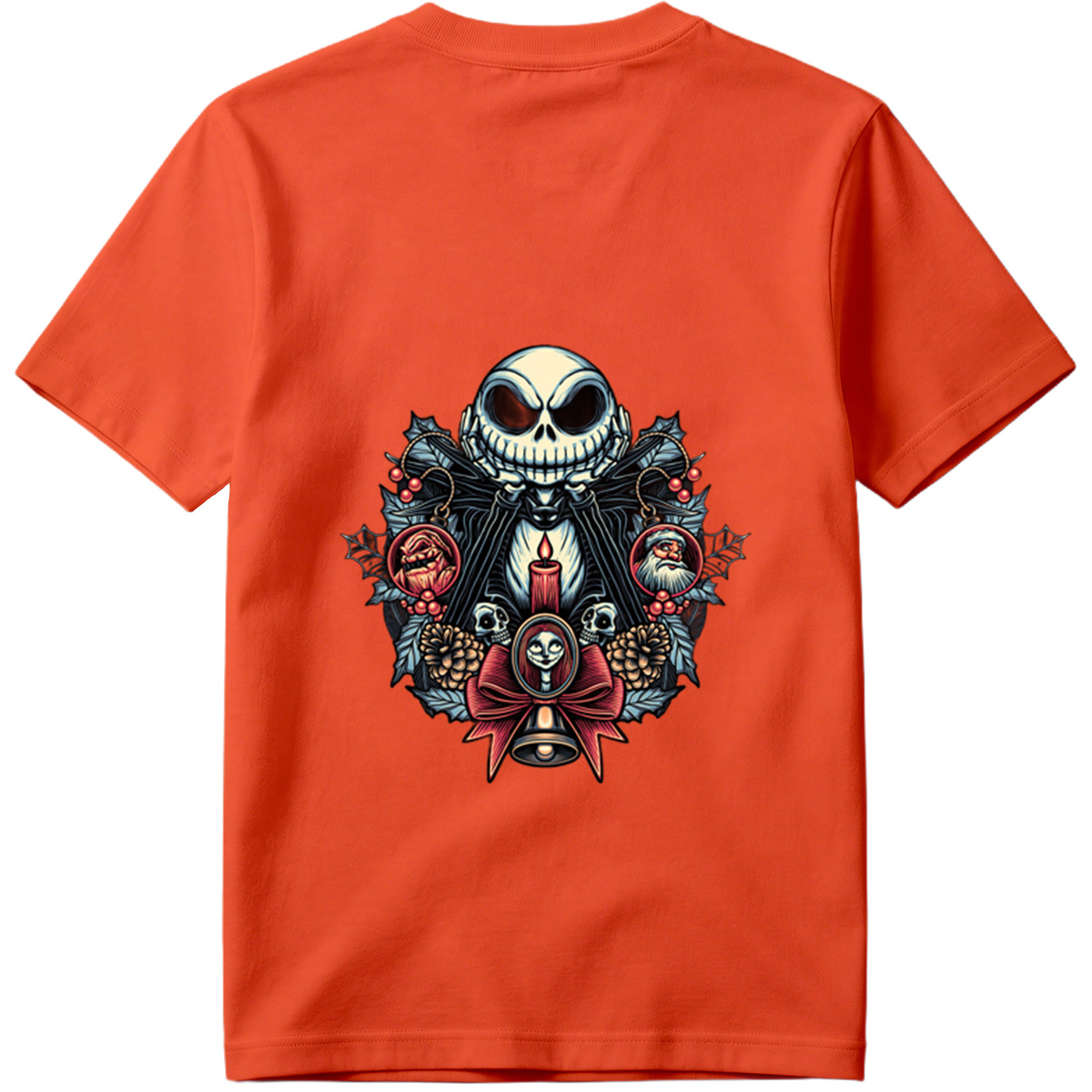 The Nightmare Before Christmas: Jack Skellington, Sally, and Santa Ornaments - Tee