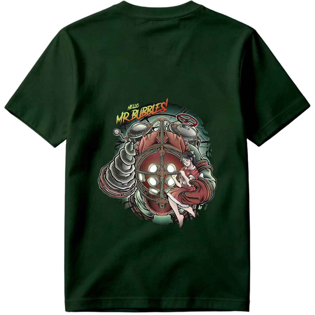 Hello Mr. Bubbles! - Steam Punk Submarine Adventure - Tee