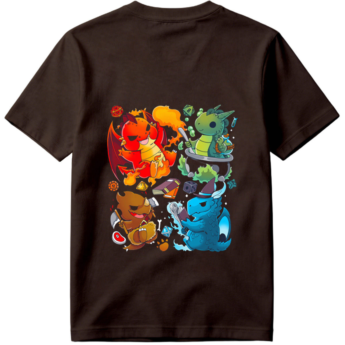 Dragon Quest: Fire, Nature, Earth, and Water Elements - Tee