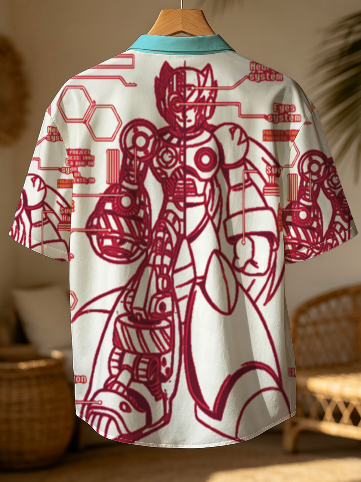 Mega Man Zero: Neural System, Eyes, Sword Hand, Buster Gun, Skeleton - Project A01-Zero 1993 -  Shirt