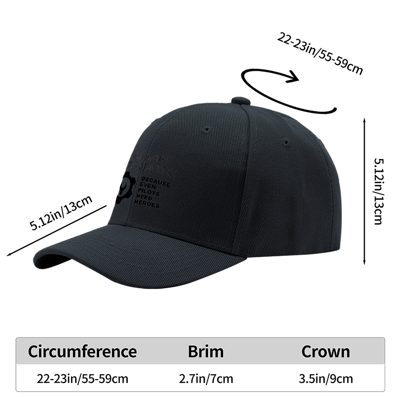 1pc New Baseball Cap Aircraft Mechanic Print Adjustable Unisex Hat for Outdoor Work and Casual Wear Adults