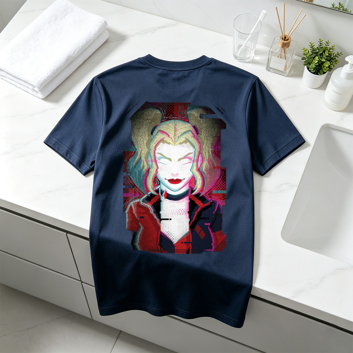 Harley Quinn: Glitch Portrait - Tee